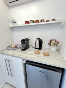 Chambre Azur espace courtoisie chambre hotes cafe refrigerateur